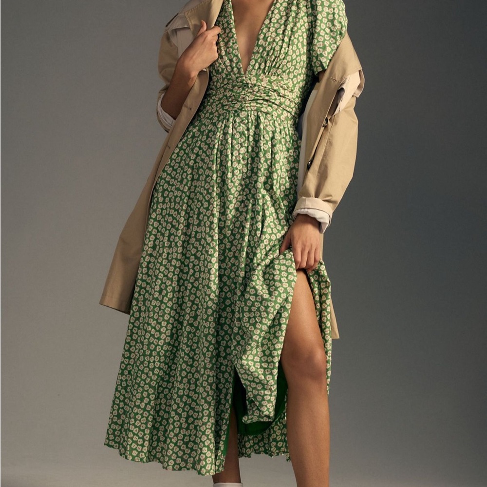 Anthropologie Catalina Button Front Dress